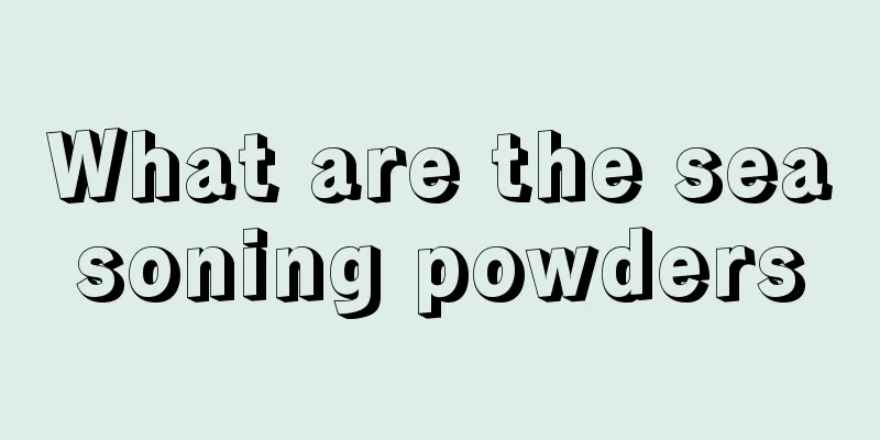 What are the seasoning powders