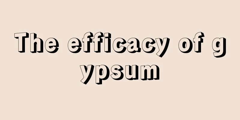 The efficacy of gypsum