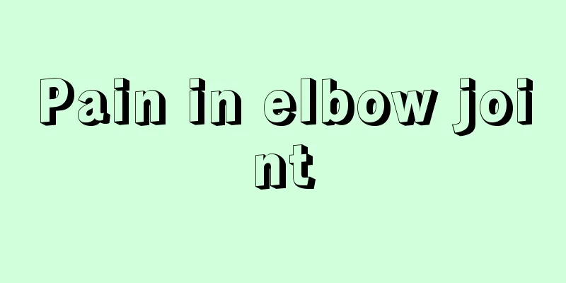 Pain in elbow joint