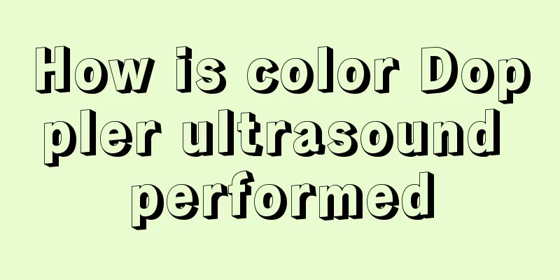 How is color Doppler ultrasound performed