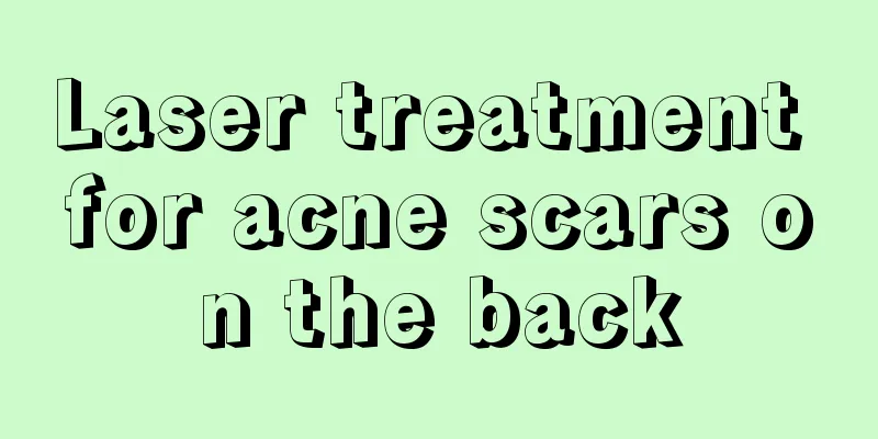 Laser treatment for acne scars on the back