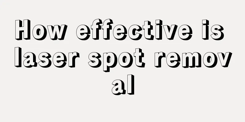How effective is laser spot removal