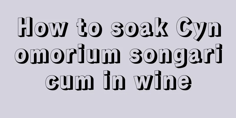 How to soak Cynomorium songaricum in wine