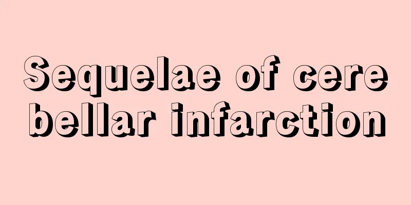 Sequelae of cerebellar infarction