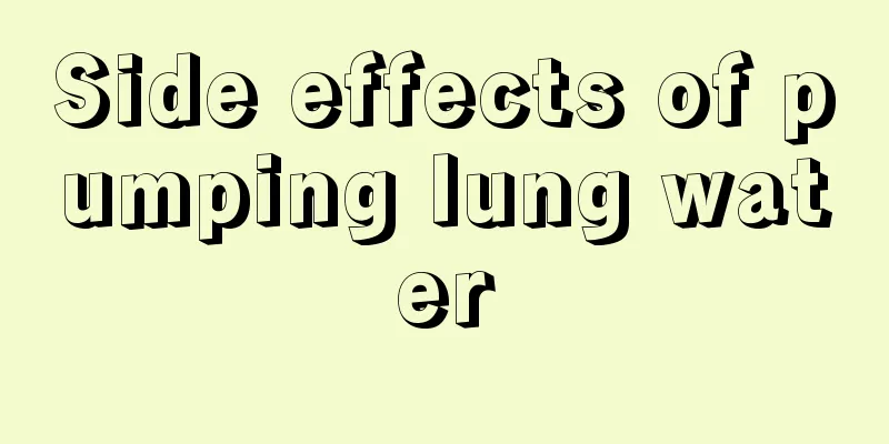 Side effects of pumping lung water