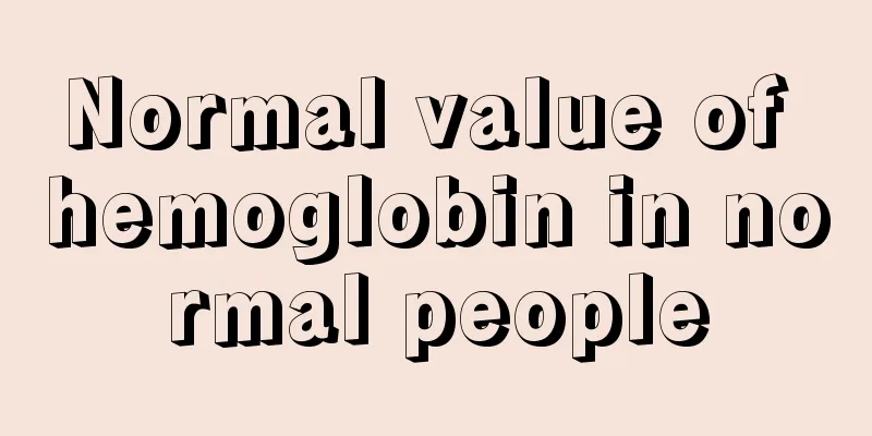 Normal value of hemoglobin in normal people