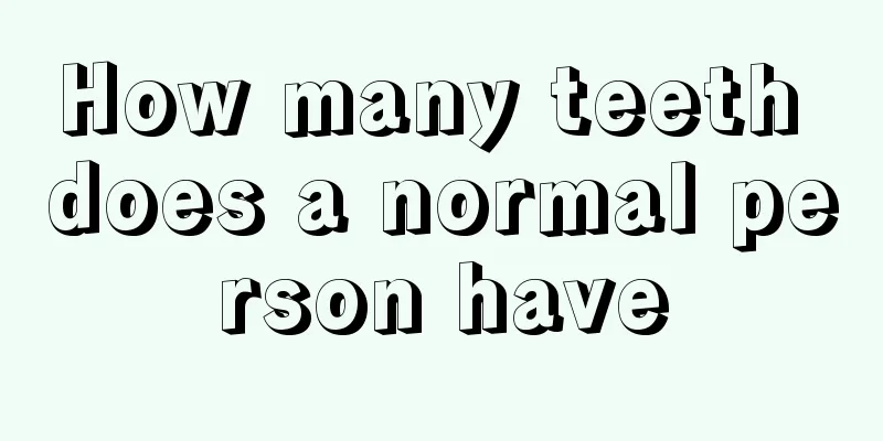 How many teeth does a normal person have