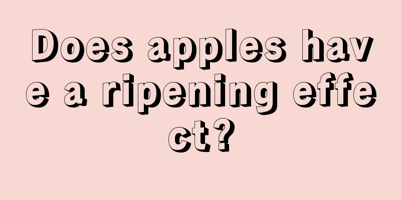 Does apples have a ripening effect?