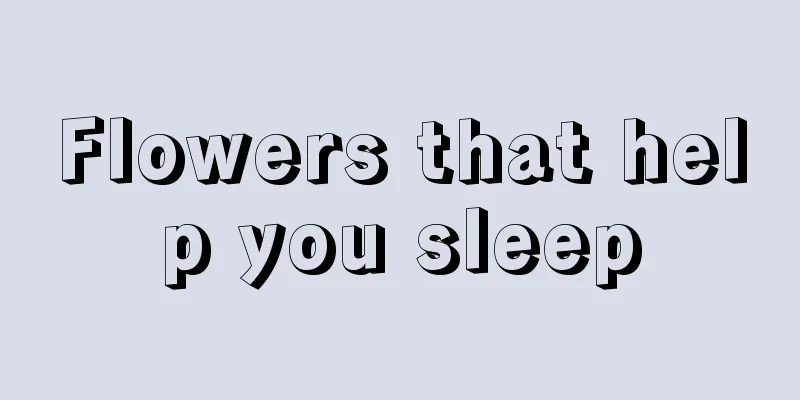 Flowers that help you sleep
