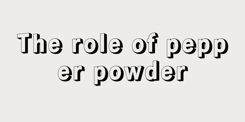 The role of pepper powder