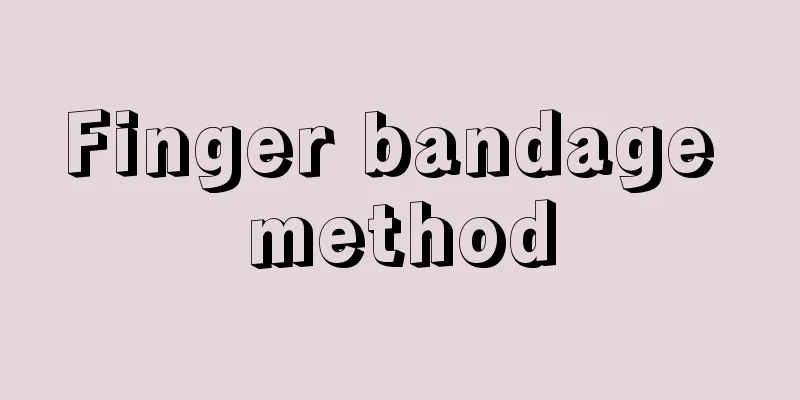 Finger bandage method