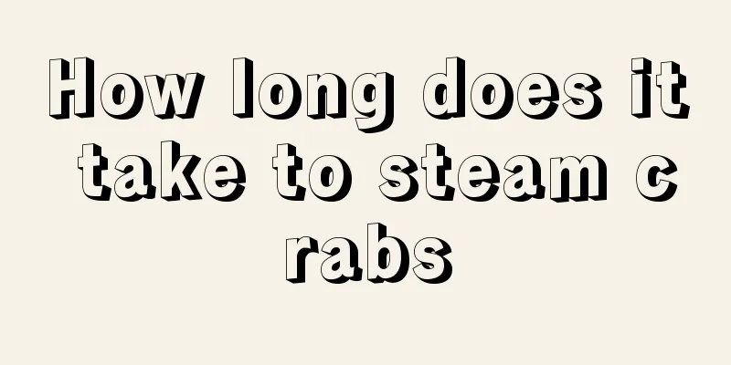 How long does it take to steam crabs
