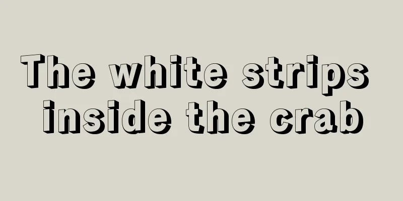 The white strips inside the crab