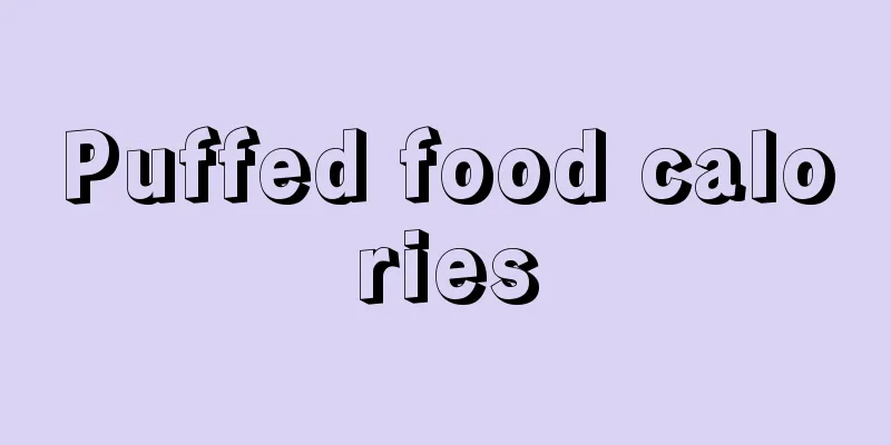 Puffed food calories