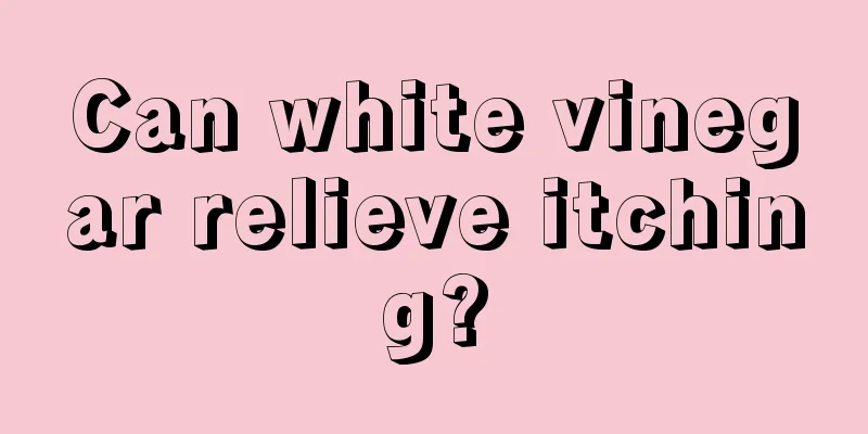 Can white vinegar relieve itching?