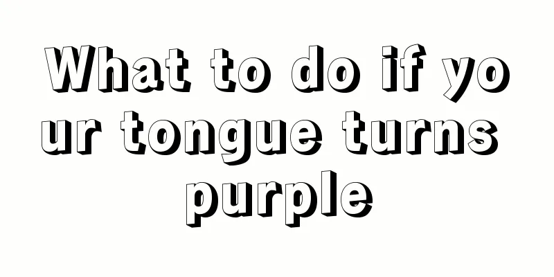 What to do if your tongue turns purple