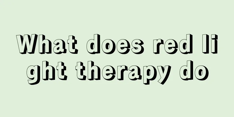 What does red light therapy do