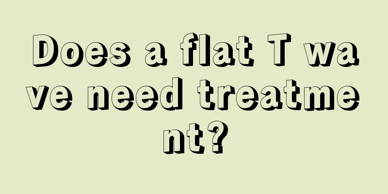Does a flat T wave need treatment?