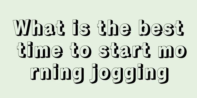 What is the best time to start morning jogging