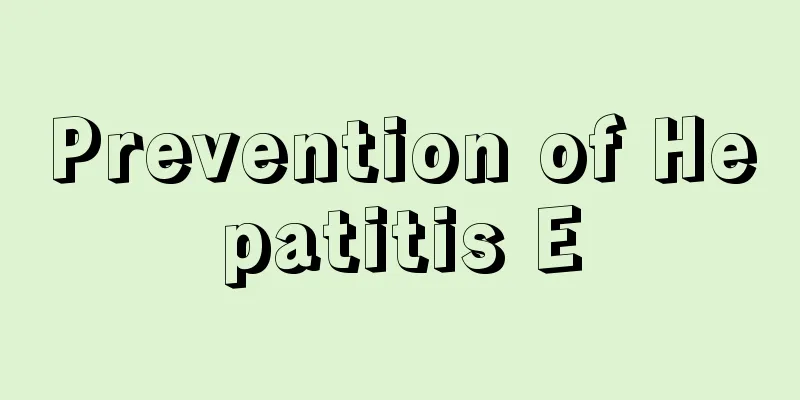 Prevention of Hepatitis E