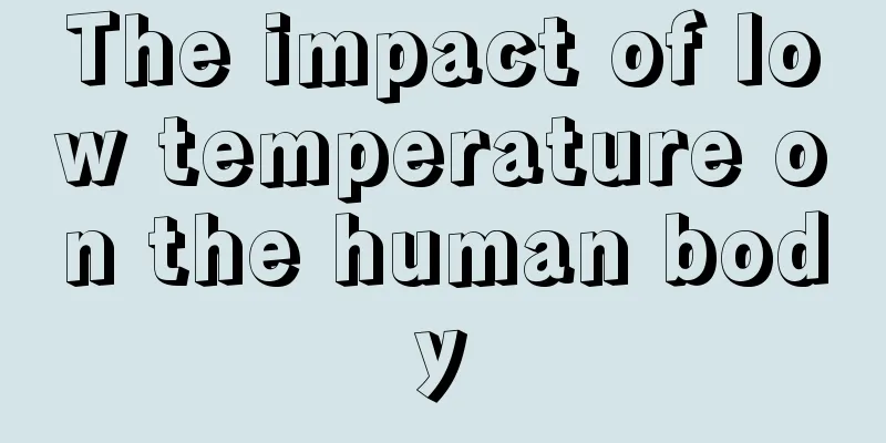 The impact of low temperature on the human body
