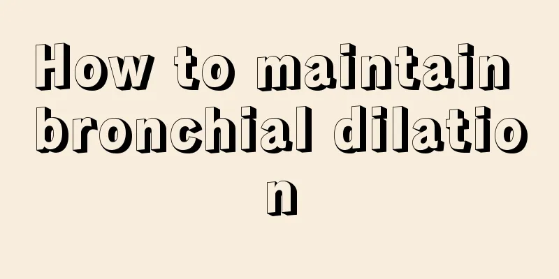 How to maintain bronchial dilation