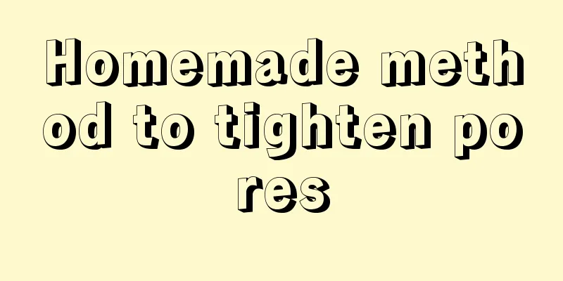 Homemade method to tighten pores