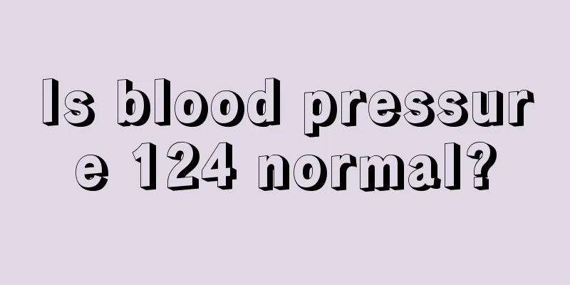 Is blood pressure 124 normal?