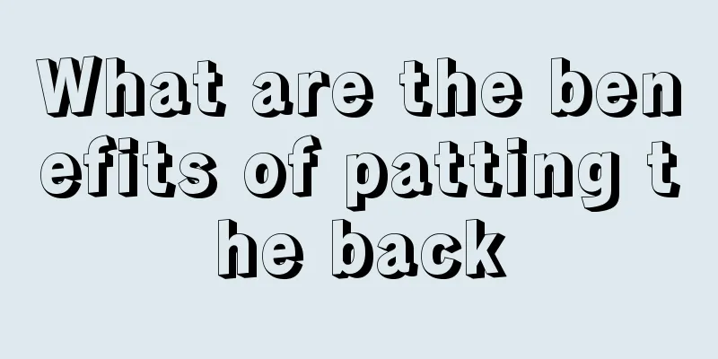 What are the benefits of patting the back