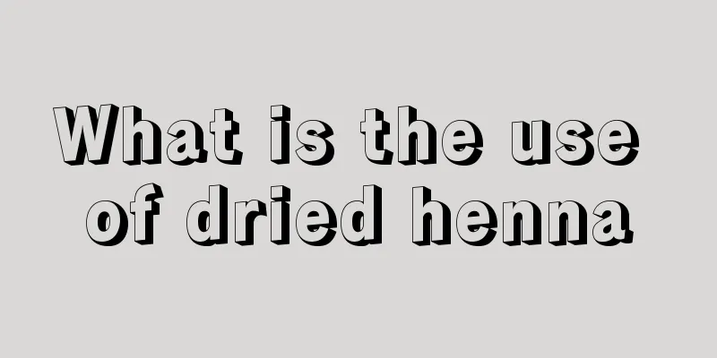 What is the use of dried henna