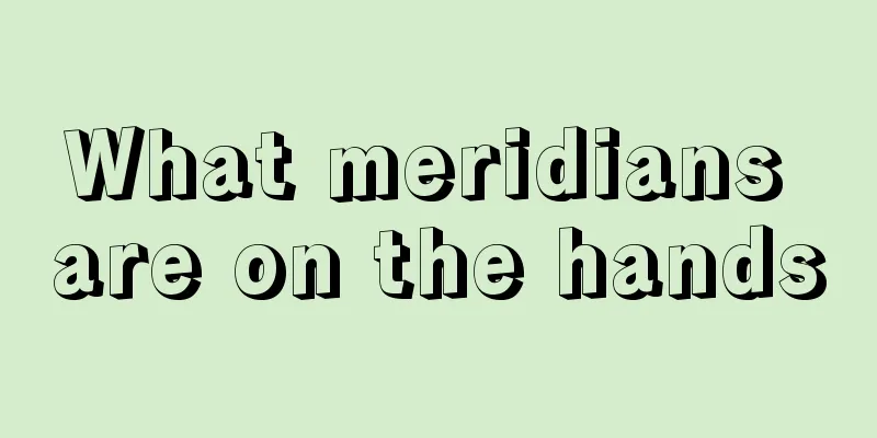 What meridians are on the hands