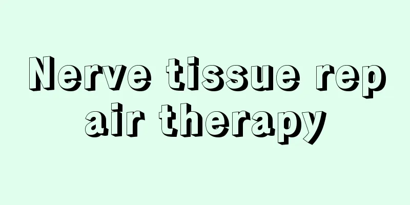 Nerve tissue repair therapy