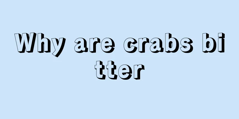 Why are crabs bitter