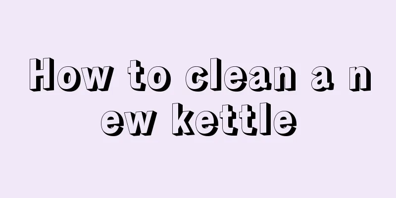 How to clean a new kettle