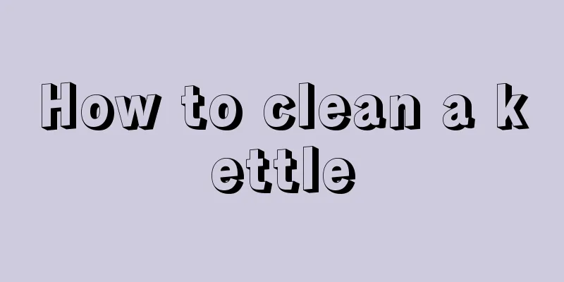 How to clean a kettle