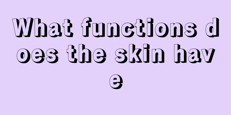 What functions does the skin have