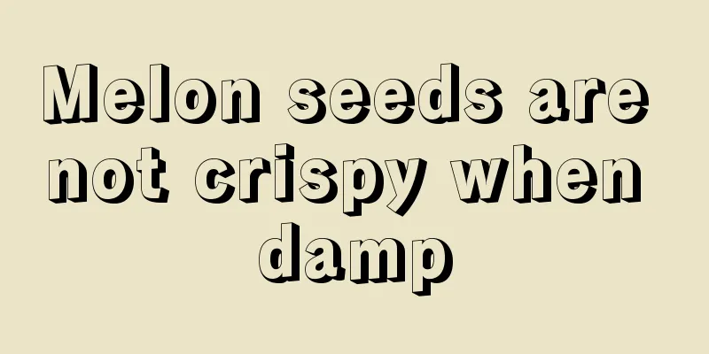 Melon seeds are not crispy when damp