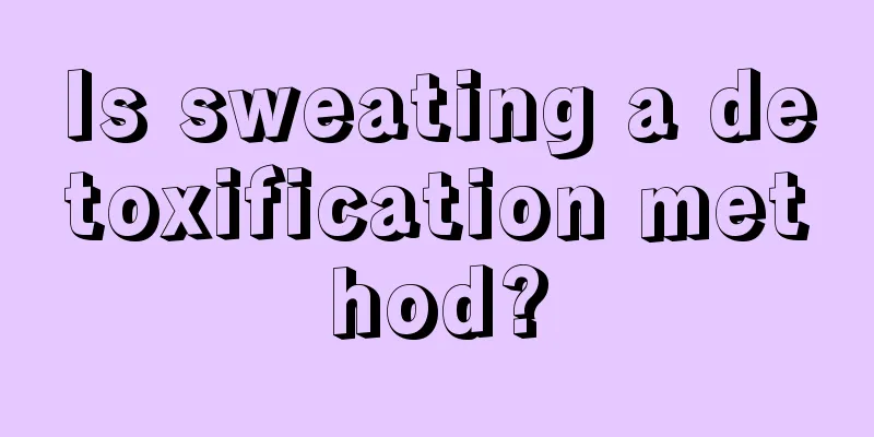 Is sweating a detoxification method?