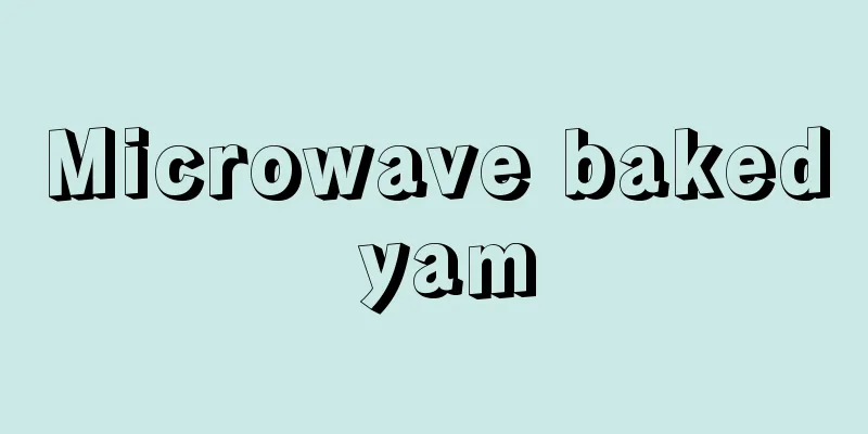 Microwave baked yam