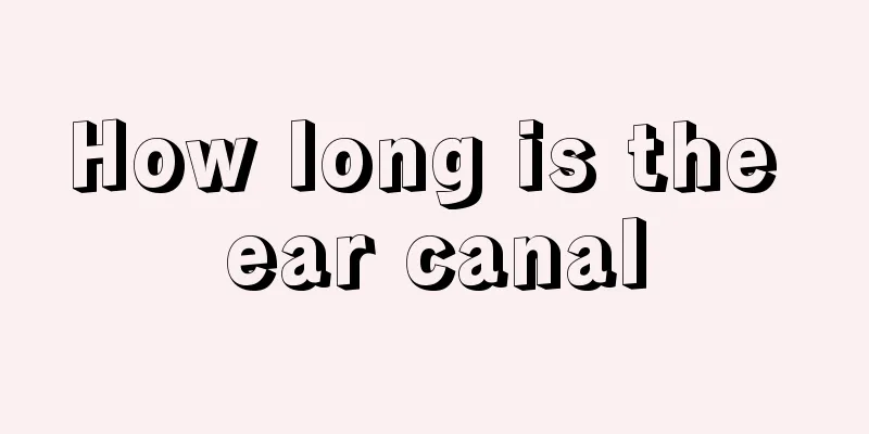 How long is the ear canal