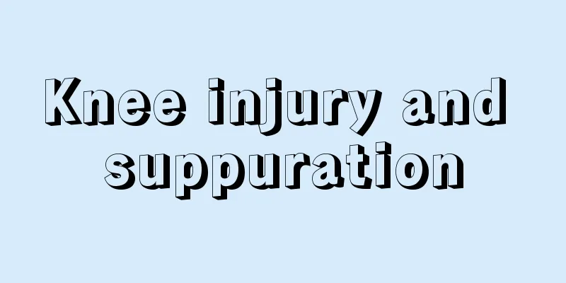 Knee injury and suppuration