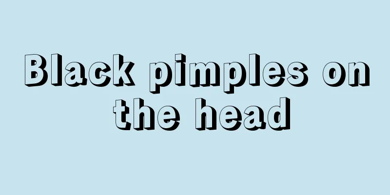 Black pimples on the head