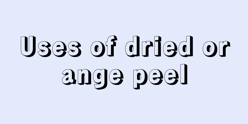 Uses of dried orange peel
