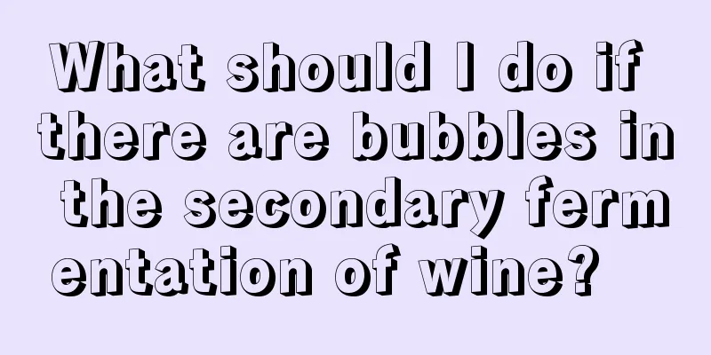 What should I do if there are bubbles in the secondary fermentation of wine?   