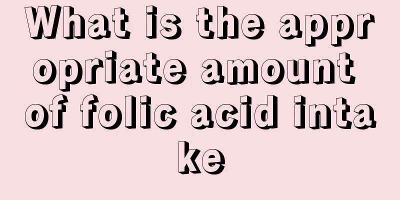 What is the appropriate amount of folic acid intake