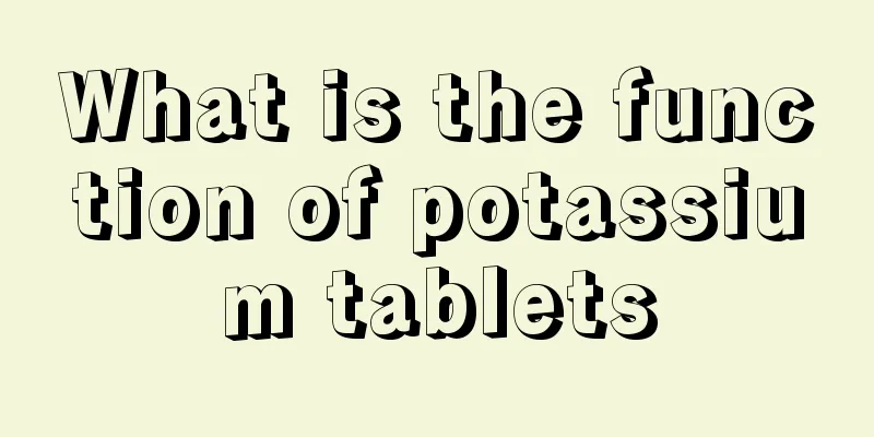 What is the function of potassium tablets