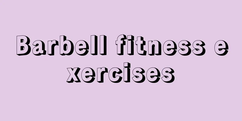Barbell fitness exercises