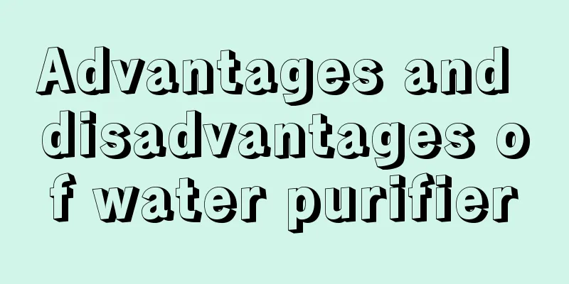 Advantages and disadvantages of water purifier
