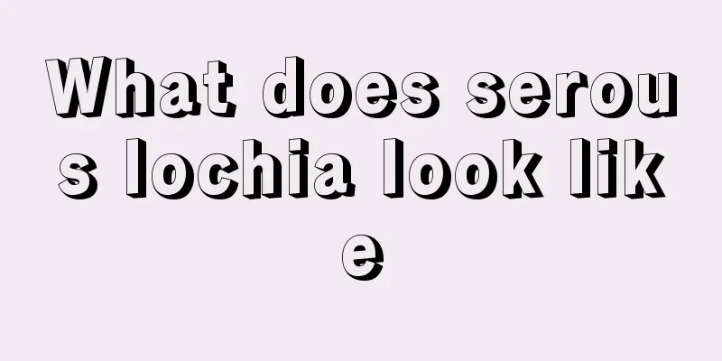 What does serous lochia look like