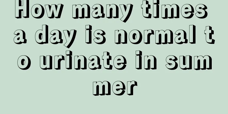 How many times a day is normal to urinate in summer